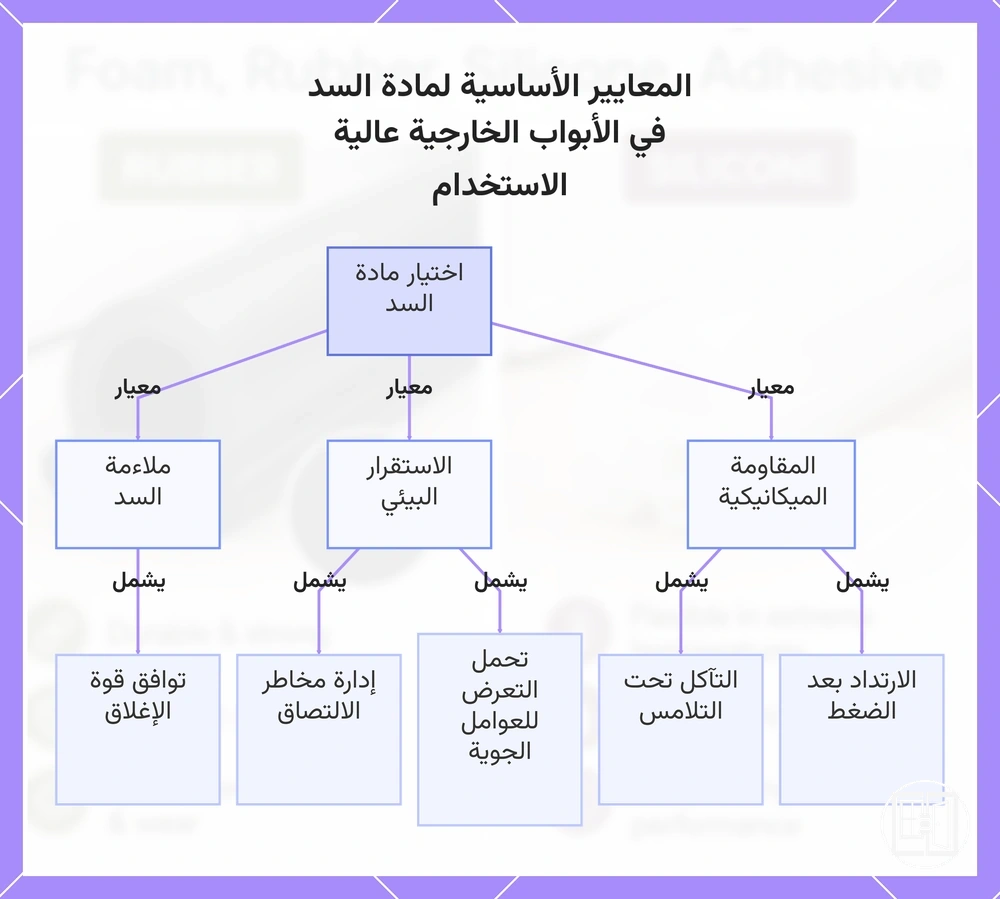المعايير الأساسية لمادة السد في الأبواب الخارجية عالية الاستخدام