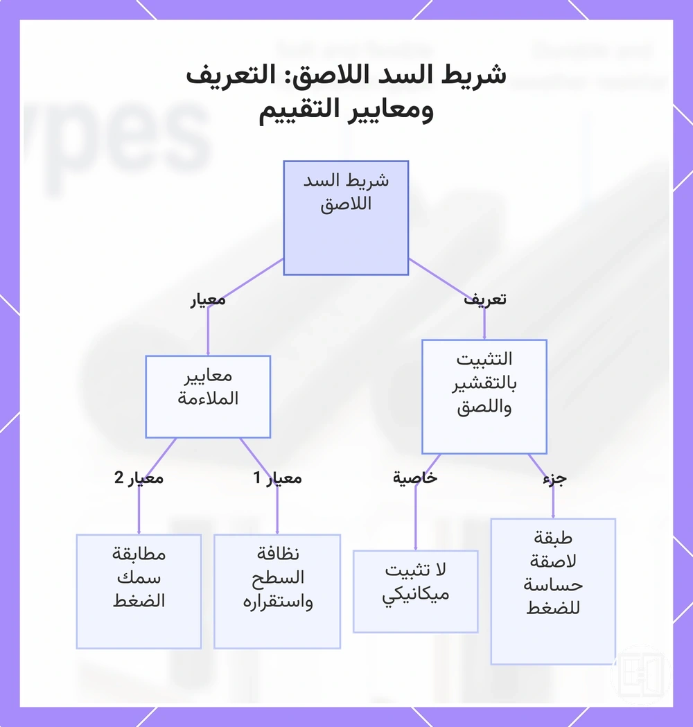 شريط السد اللاصق: التعريف ومعايير التقييم