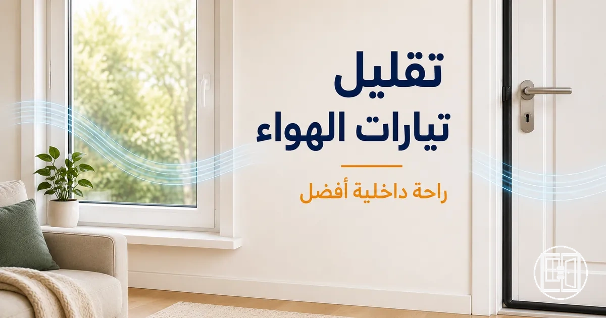 تحسين الراحة الداخلية من خلال تقليل تيارات الهواء باستخدام شرائط عزل النوافذ والأبواب
