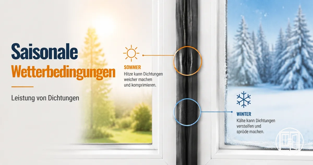 Einfluss von Sommer- und Winterbedingungen auf die Leistung von Fenster- und Türdichtungen