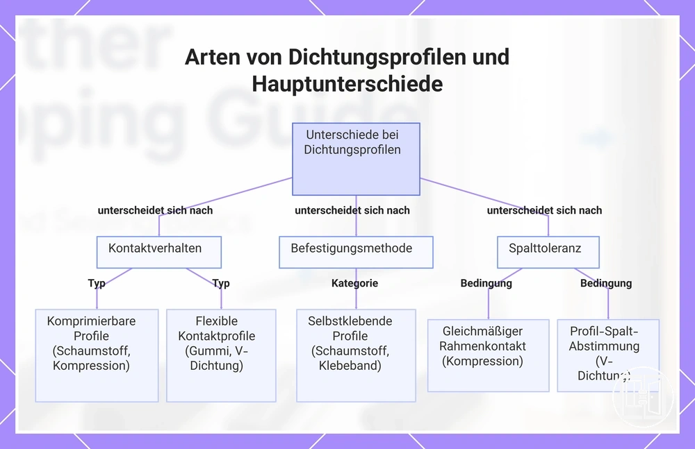 Arten von Dichtungsprofilen und Hauptunterschiede