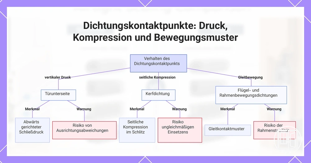 Dichtungskontaktpunkte: Druck, Kompression und Bewegungsmuster