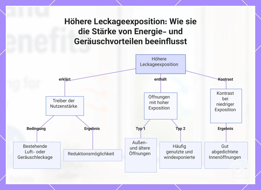 Höhere Leckageexposition: Wie sie die Stärke von Energie- und Geräuschvorteilen beeinflusst