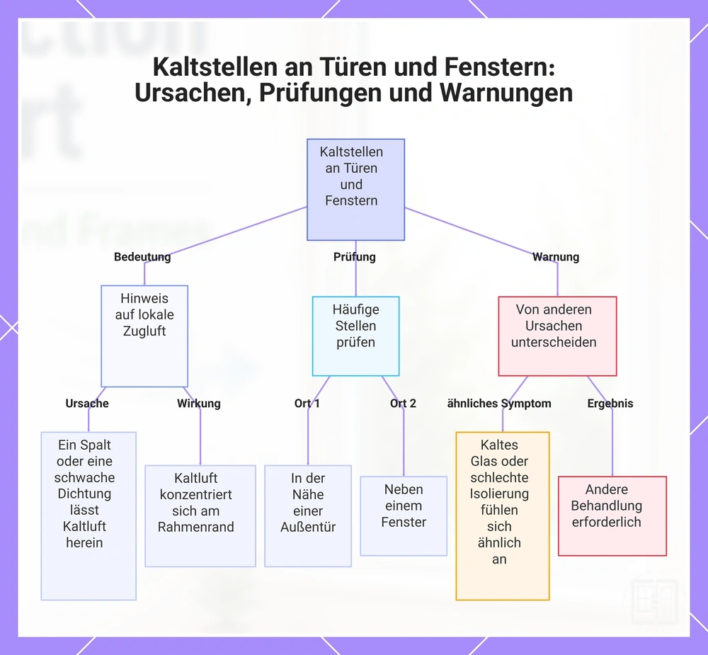 Kaltstellen an Türen und Fenstern: Ursachen, Prüfungen und Warnungen