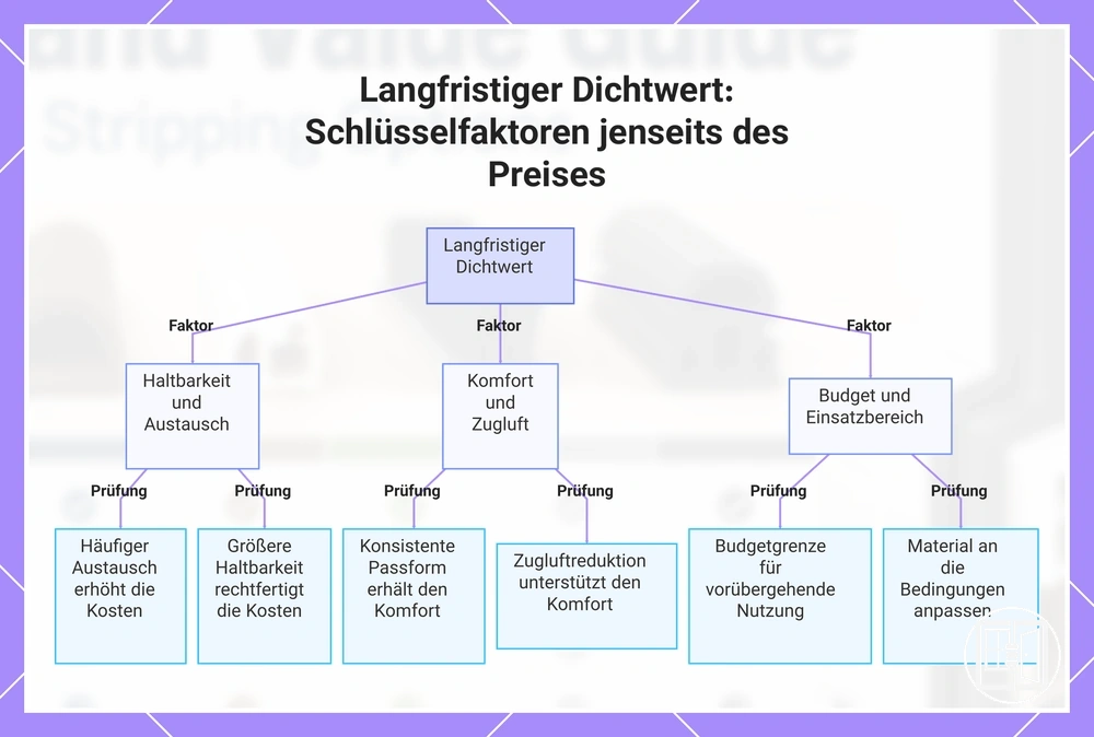 Langfristiger Dichtwert: Schlüsselfaktoren jenseits des Preises