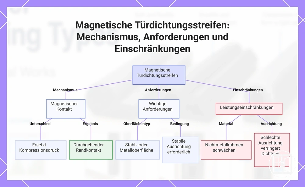 Magnetische Türdichtungsstreifen: Mechanismus, Anforderungen und Einschränkungen