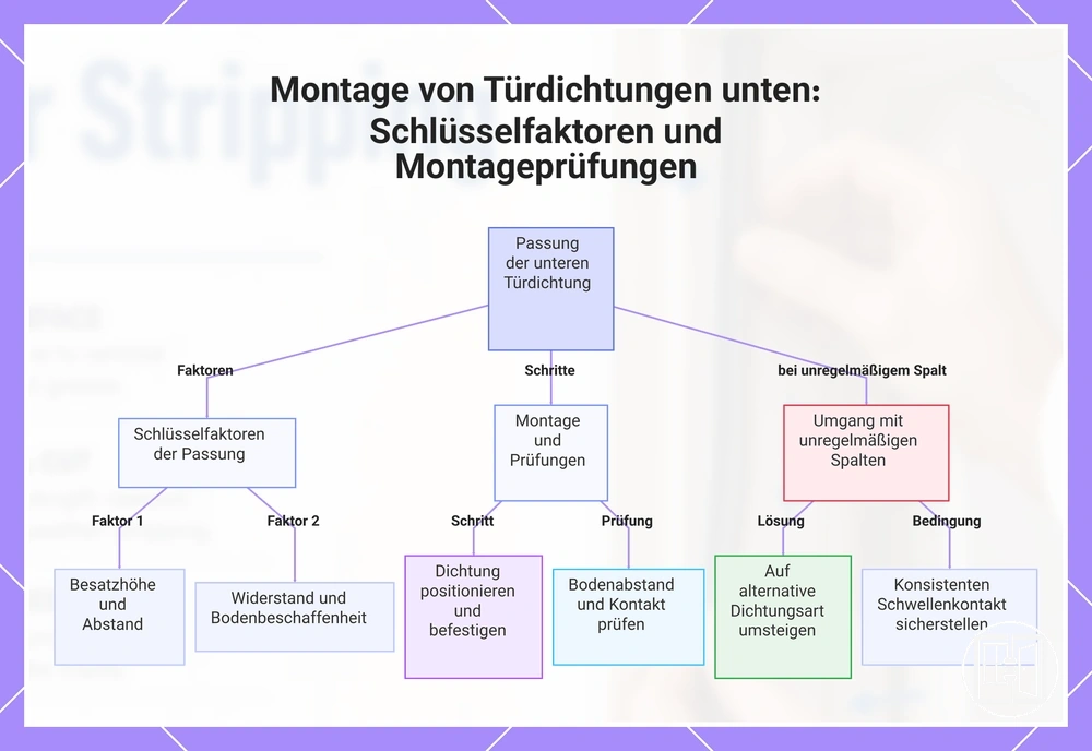 Montage von Türdichtungen unten: Schlüsselfaktoren und Montageprüfungen