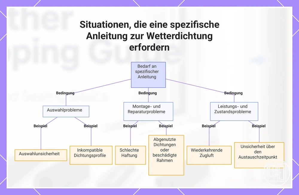 Situationen, die eine spezifische Anleitung zur Wetterdichtung erfordern