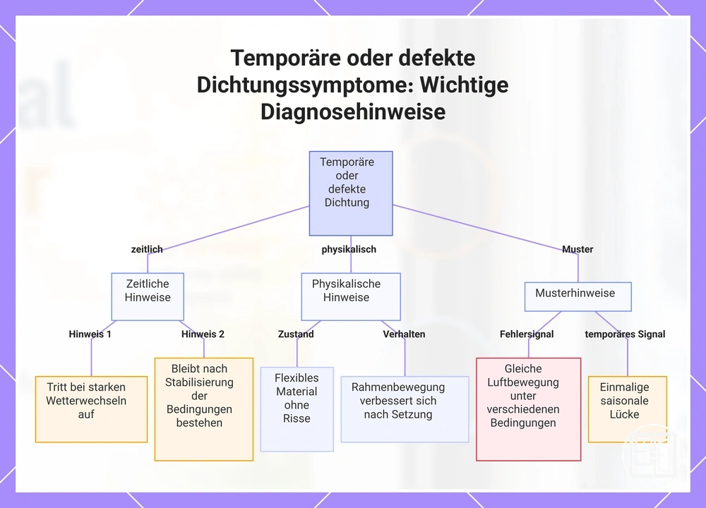 Temporäre oder defekte Dichtungssymptome: Wichtige Diagnosehinweise