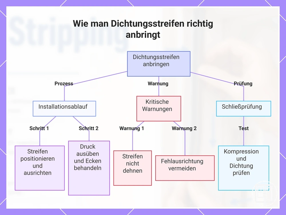 Wie man Dichtungsstreifen richtig anbringt