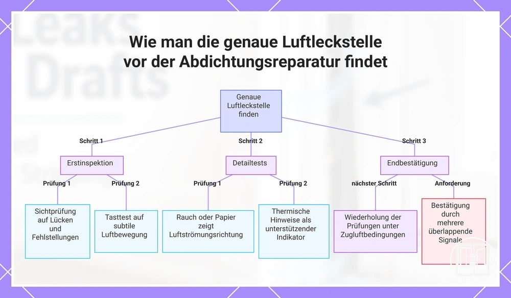 Wie man die genaue Luftleckstelle vor der Abdichtungsreparatur findet