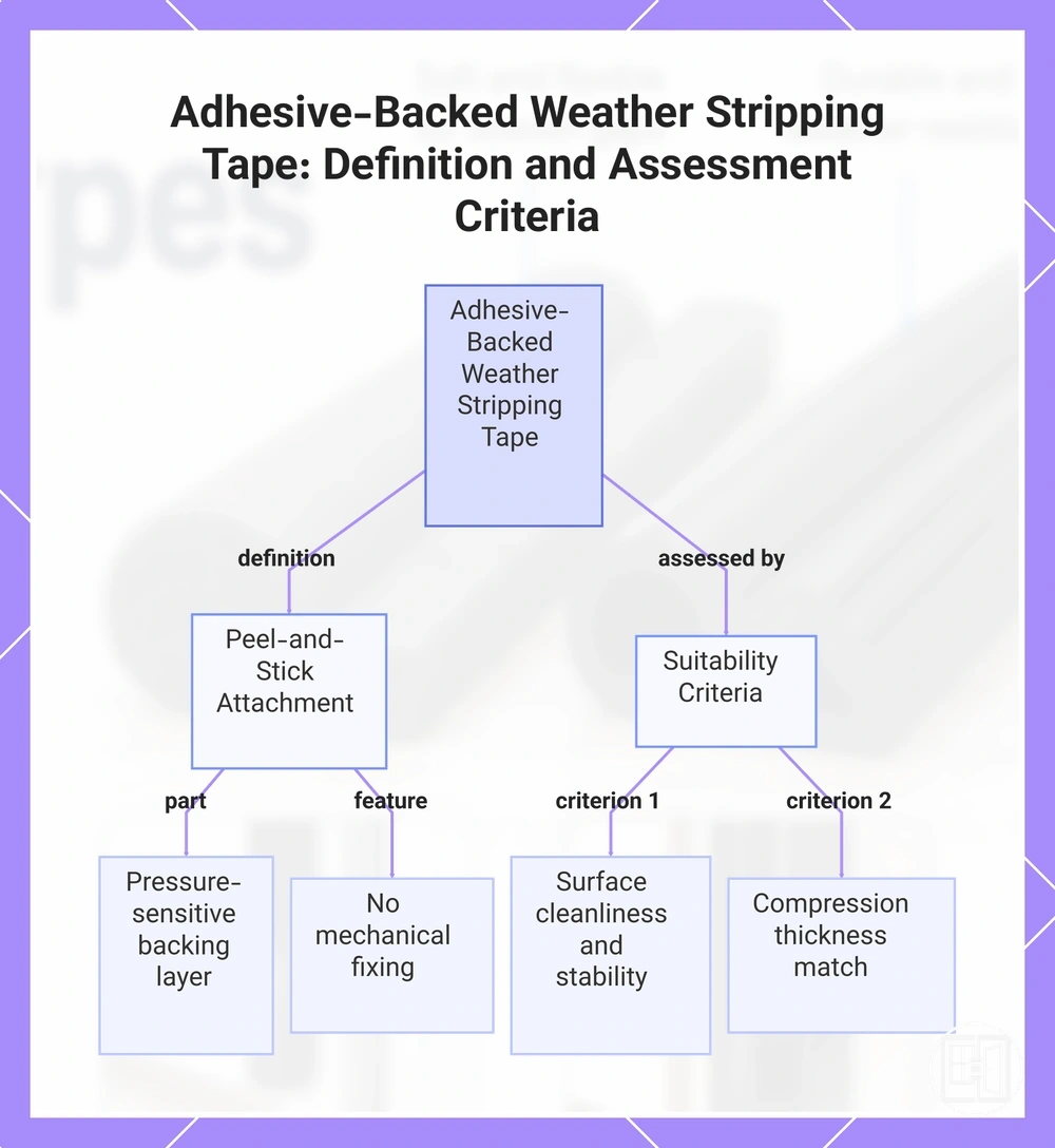 Adhesive-Backed Weather Stripping Tape: Definition and Assessment Criteria