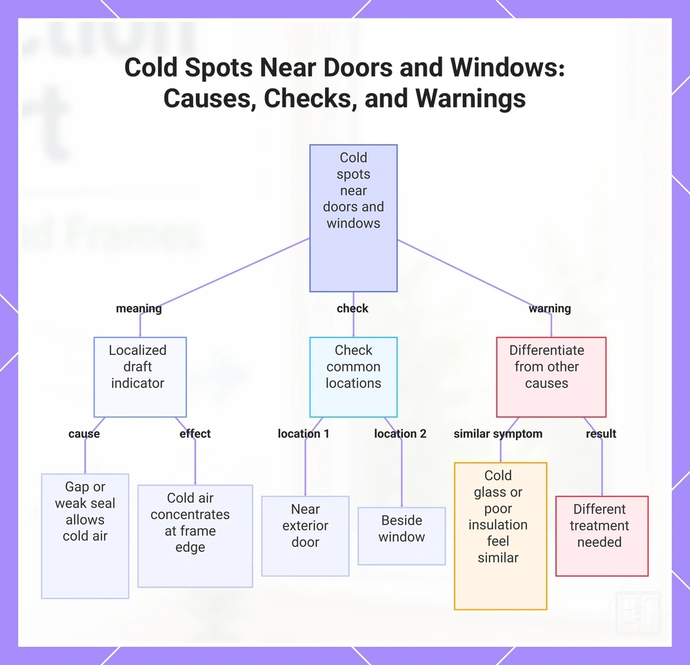 Cold Spots Near Doors and Windows: Causes, Checks, and Warnings