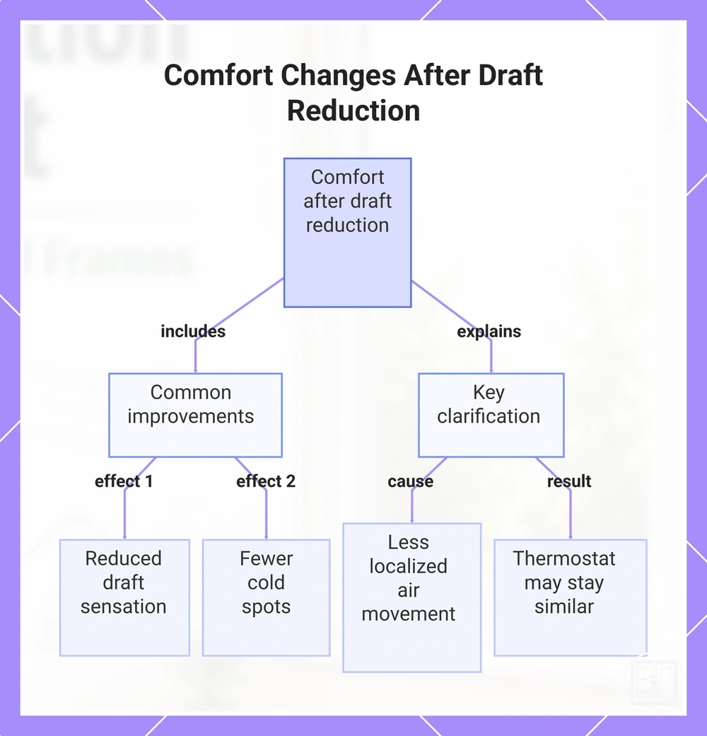 Comfort Changes After Draft Reduction