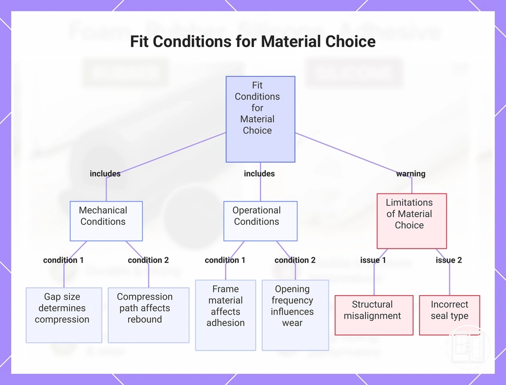 Fit Conditions for Material Choice