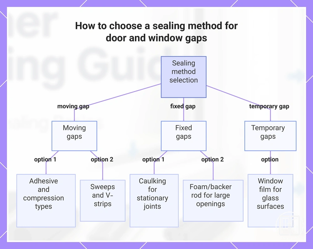 How to choose a sealing method for door and window gaps