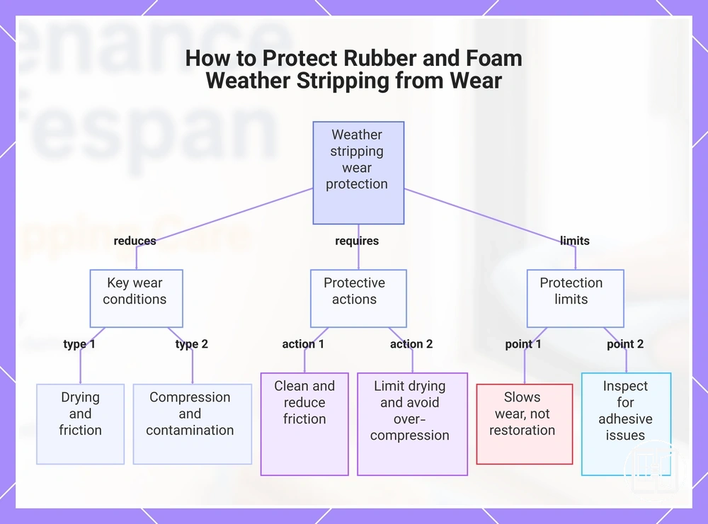 How to Protect Rubber and Foam Weather Stripping from Wear