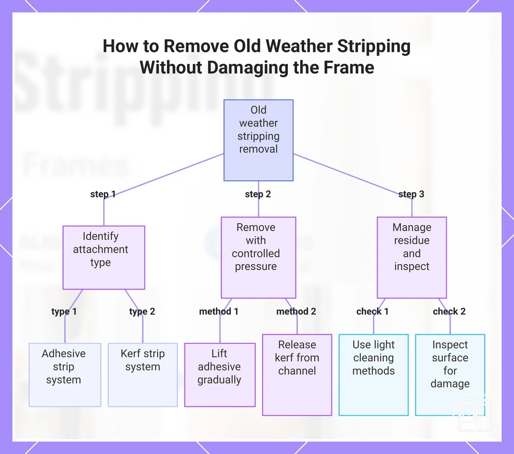 How to Remove Old Weather Stripping Without Damaging the Frame