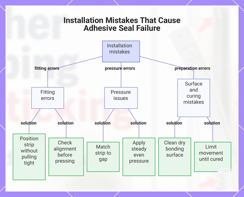 Installation Mistakes That Cause Adhesive Seal Failure