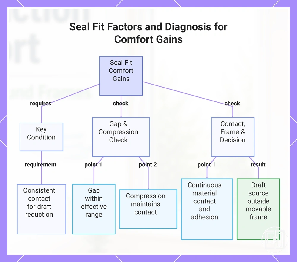 Seal Fit Factors and Diagnosis for Comfort Gains