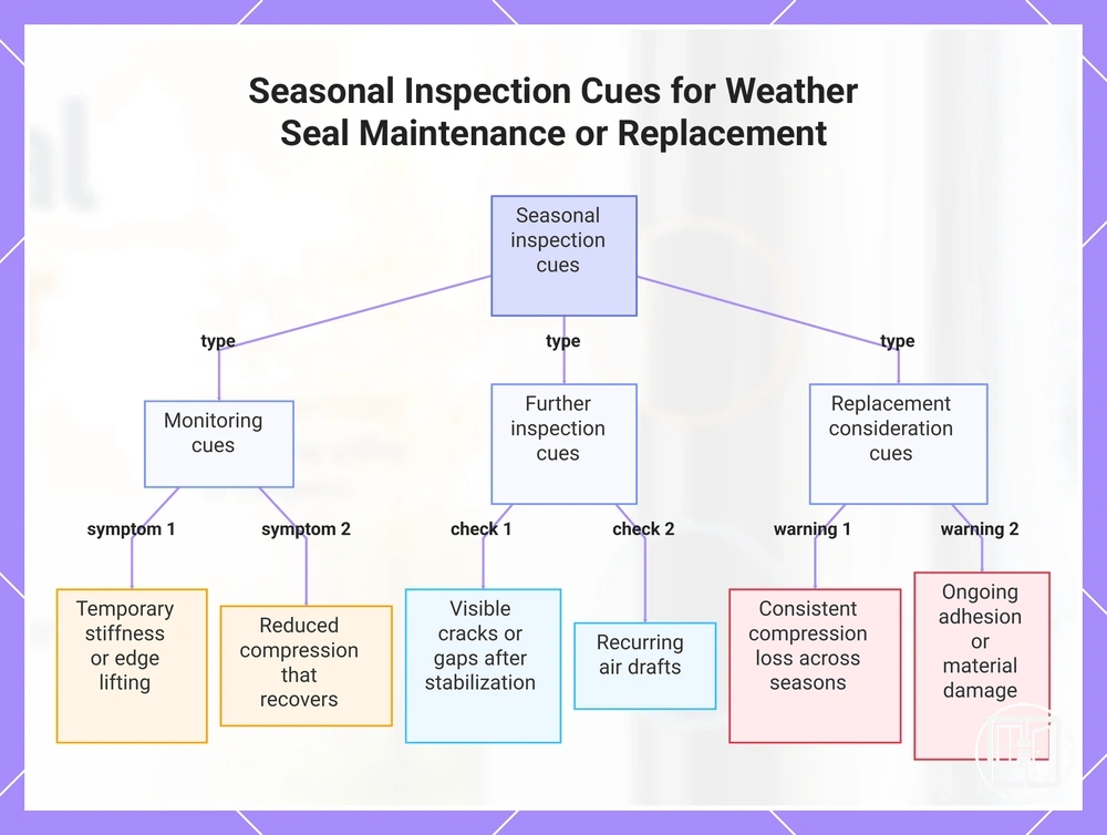 Seasonal Inspection Cues for Weather Seal Maintenance or Replacement