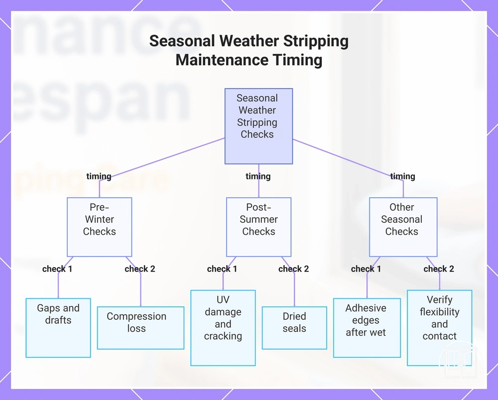 Seasonal Weather Stripping Maintenance Timing