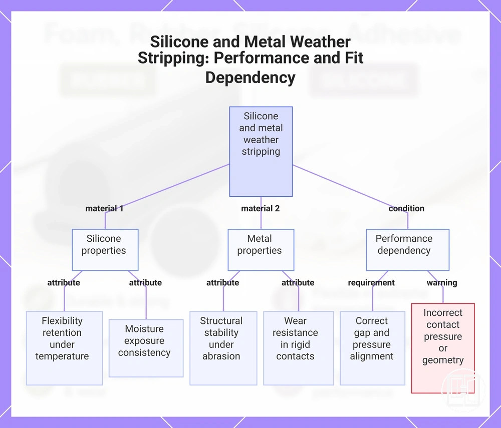 Silicone and Metal Weather Stripping: Performance and Fit Dependency