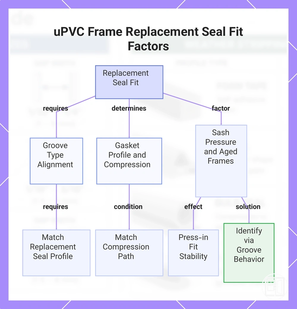 uPVC Frame Replacement Seal Fit Factors