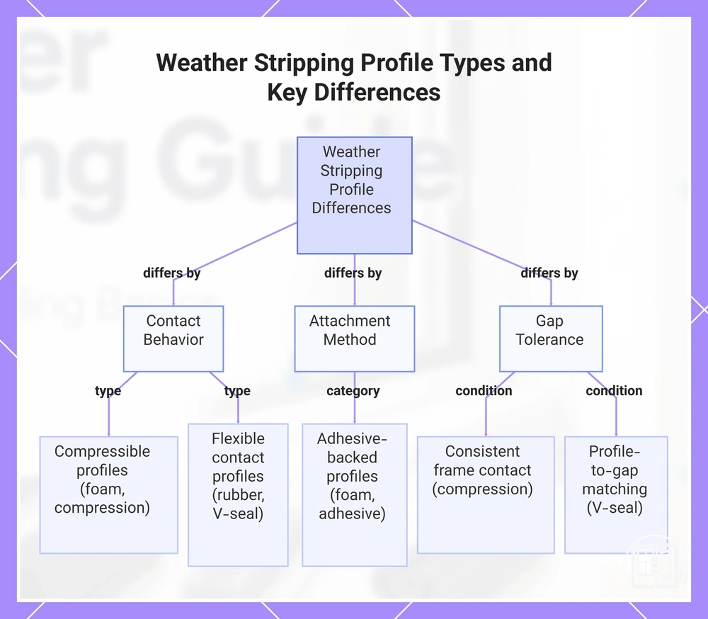 Weather Stripping Profile Types and Key Differences