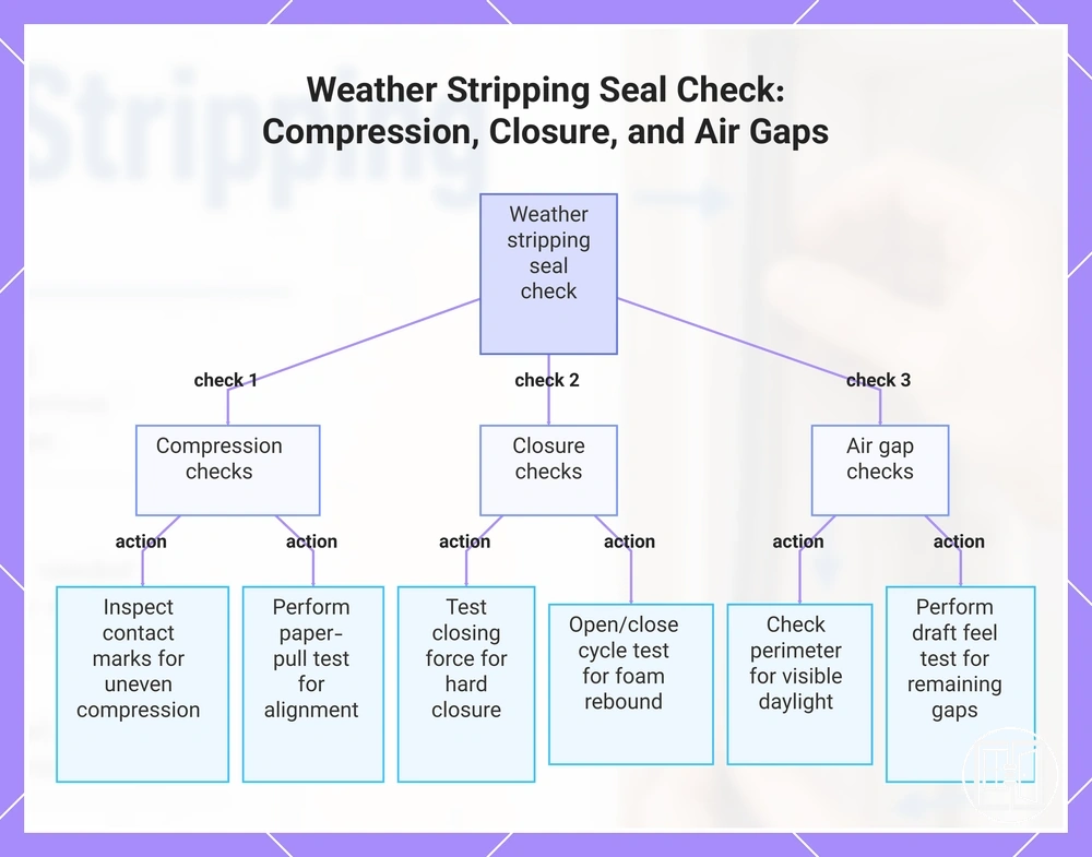 Weather Stripping Seal Check: Compression, Closure, and Air Gaps