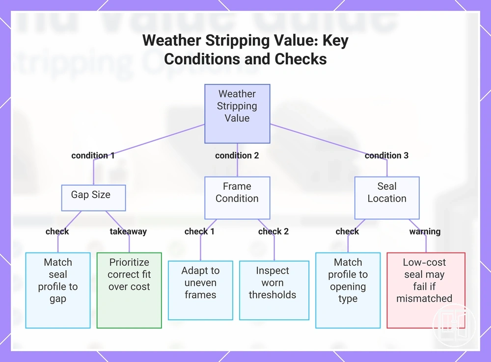Weather Stripping Value: Key Conditions and Checks