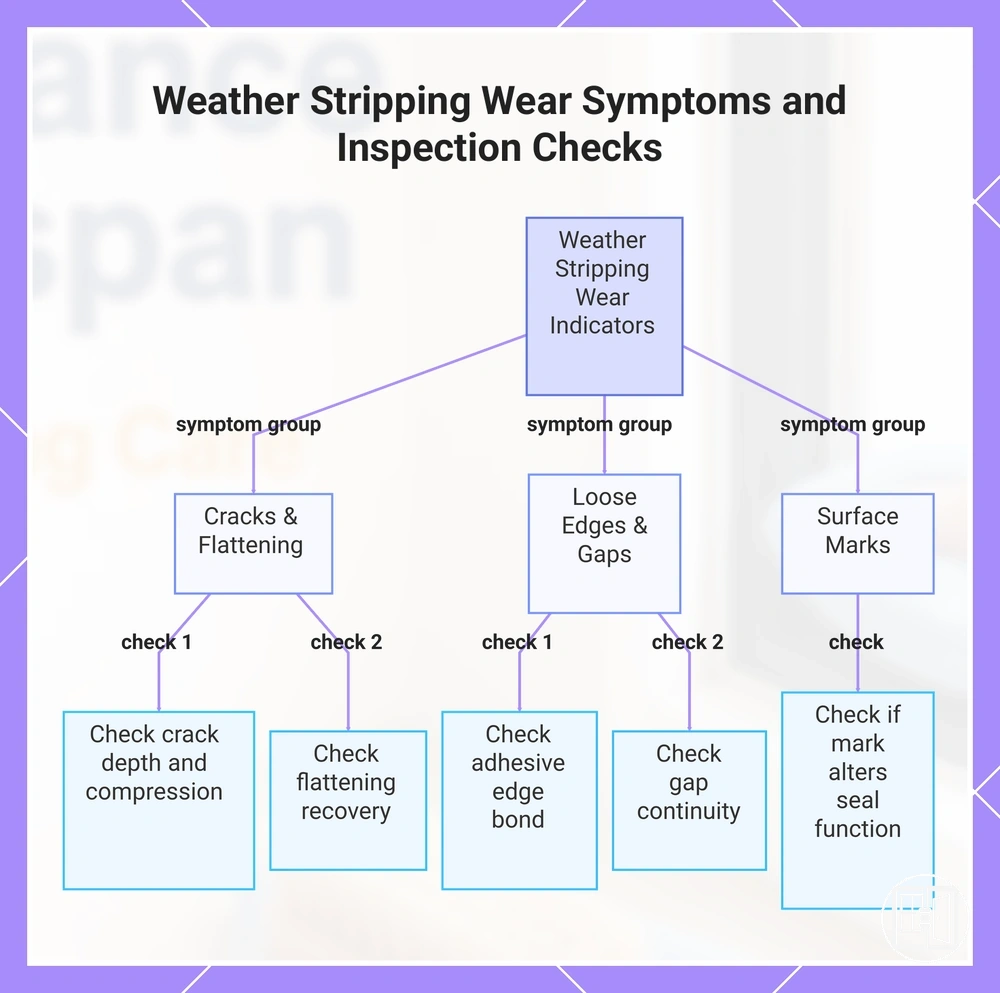 Weather Stripping Wear Symptoms and Inspection Checks