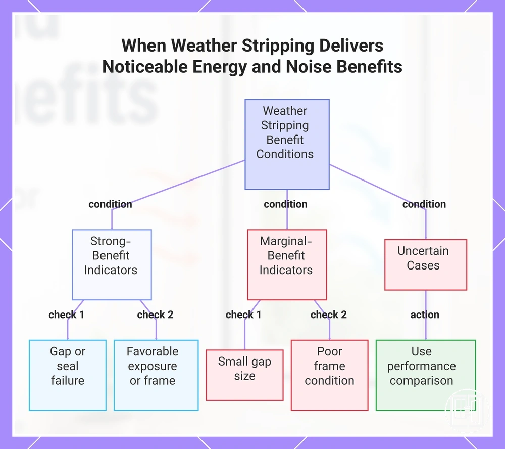 When Weather Stripping Delivers Noticeable Energy and Noise Benefits