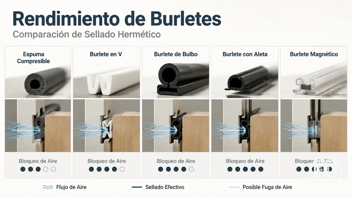 Comparación del rendimiento de burletes para puertas y ventanas para lograr un sellado hermético
