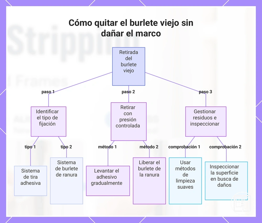 Cómo quitar el burlete viejo sin dañar el marco