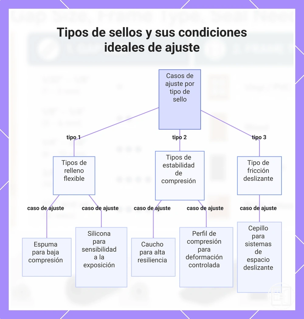Tipos de sellos y sus condiciones ideales de ajuste