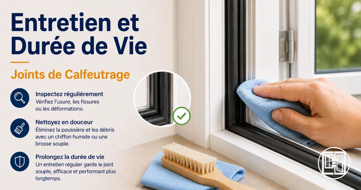 Entretien des joints de calfeutrage pour prolonger leur durée de vie et leur performance