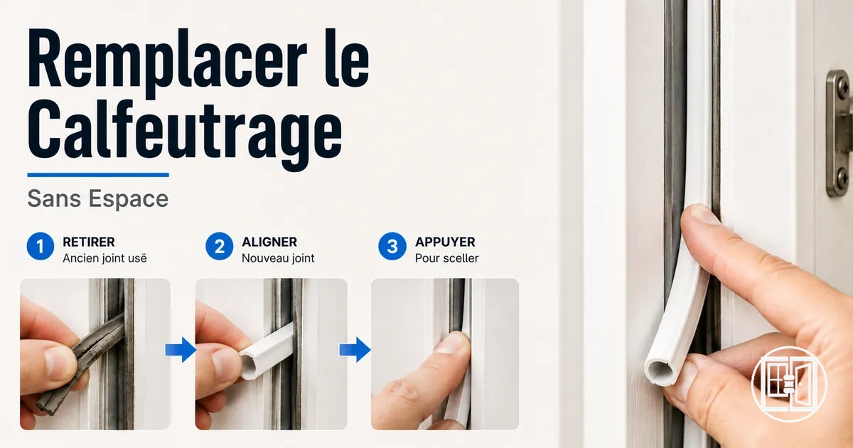 Remplacement de vieux joints de calfeutrage pour restaurer l’étanchéité des fenêtres et portes