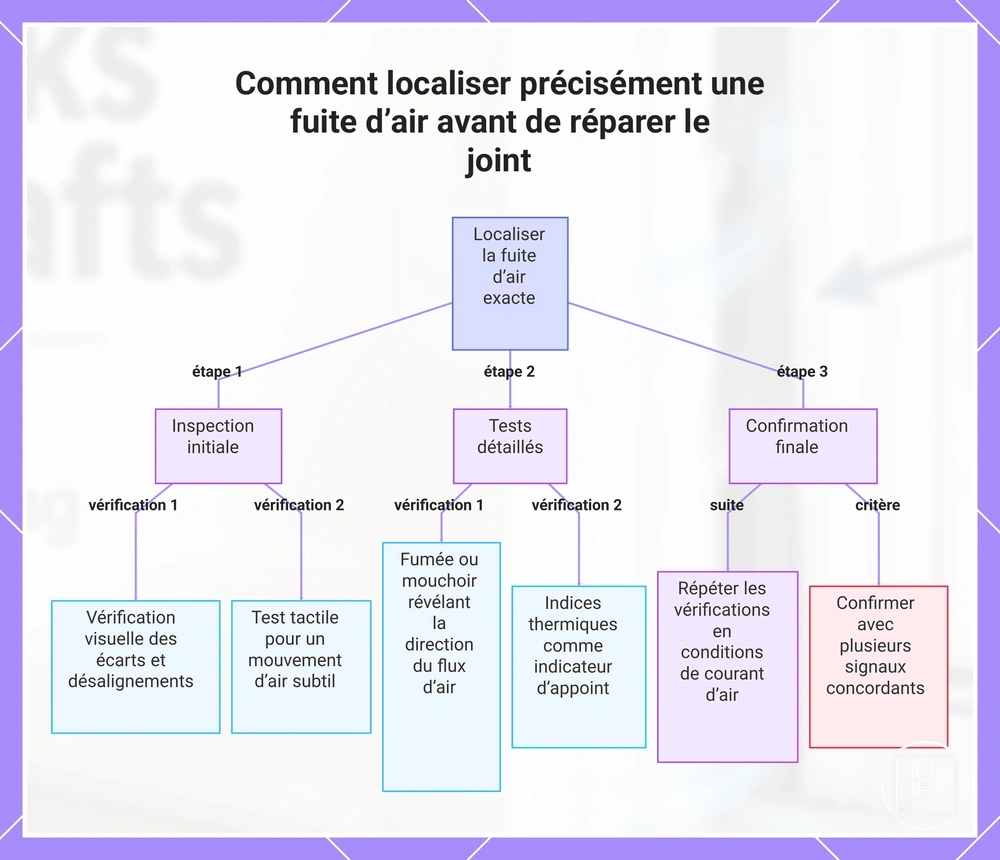 Comment localiser précisément une fuite d’air avant de réparer le joint