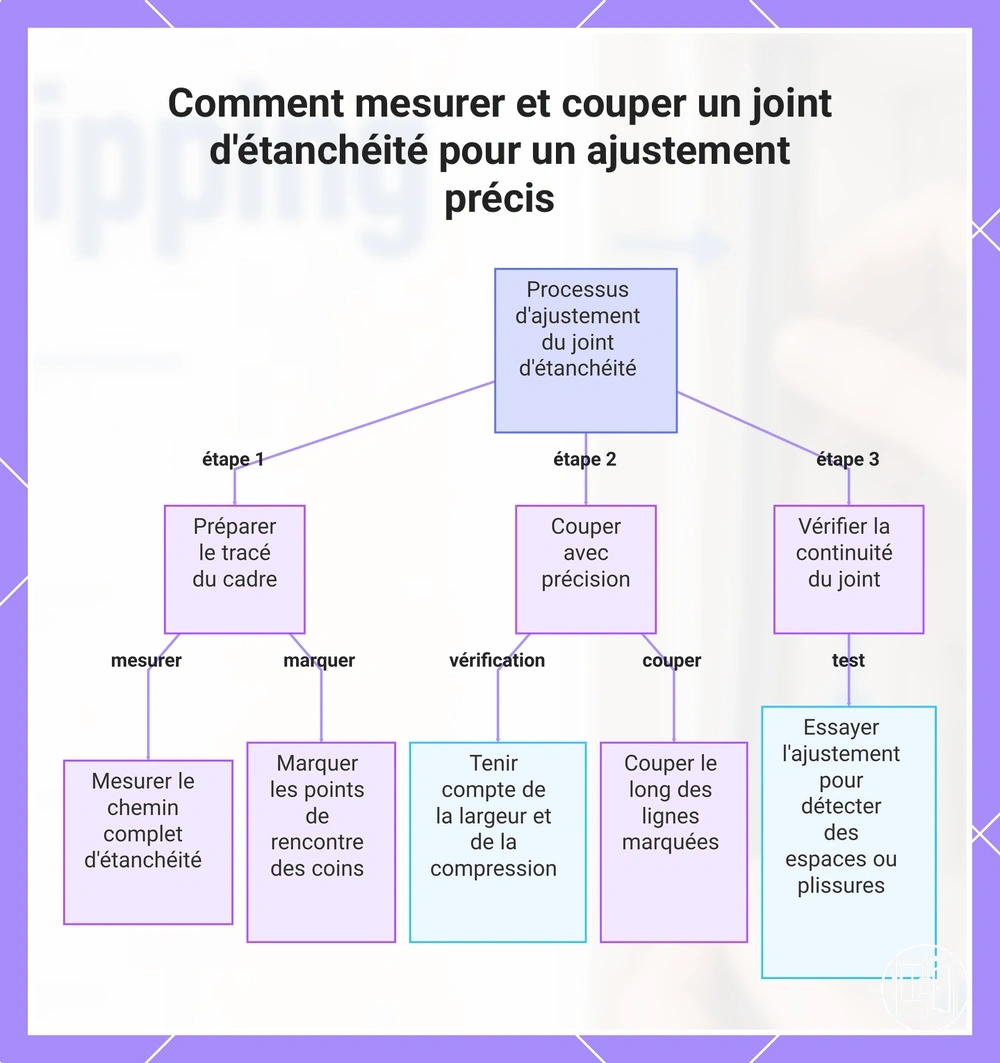 Comment mesurer et couper un joint d'étanchéité pour un ajustement précis