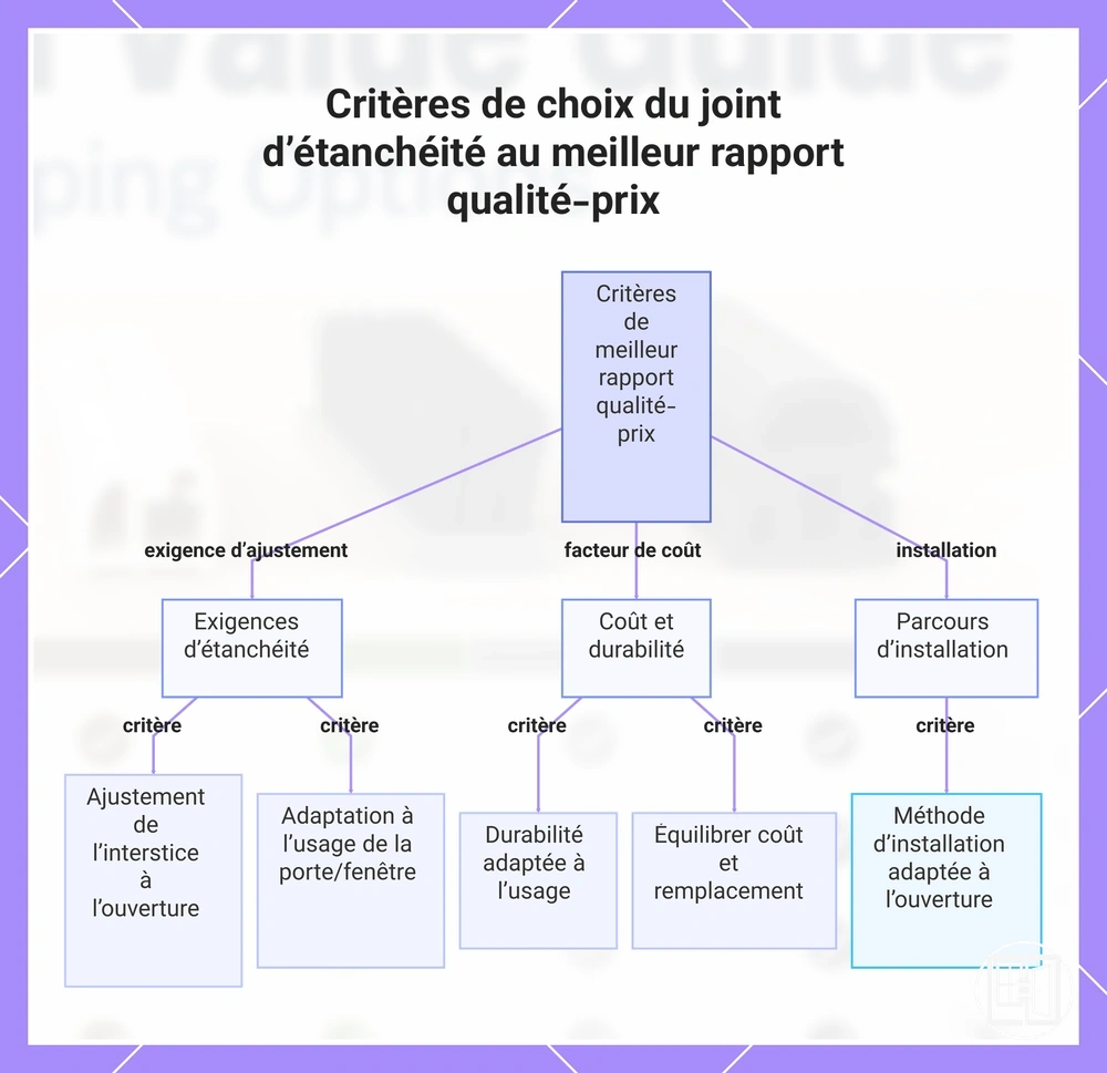 Critères de choix du joint d’étanchéité au meilleur rapport qualité-prix