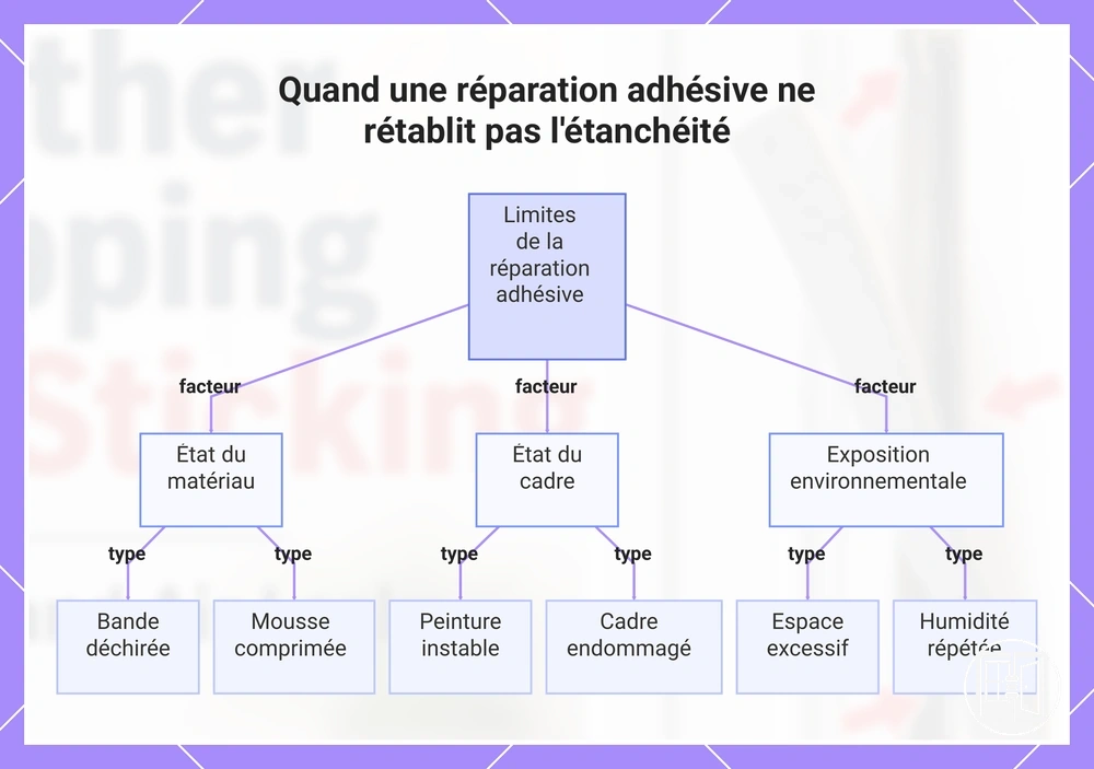 Quand une réparation adhésive ne rétablit pas l'étanchéité