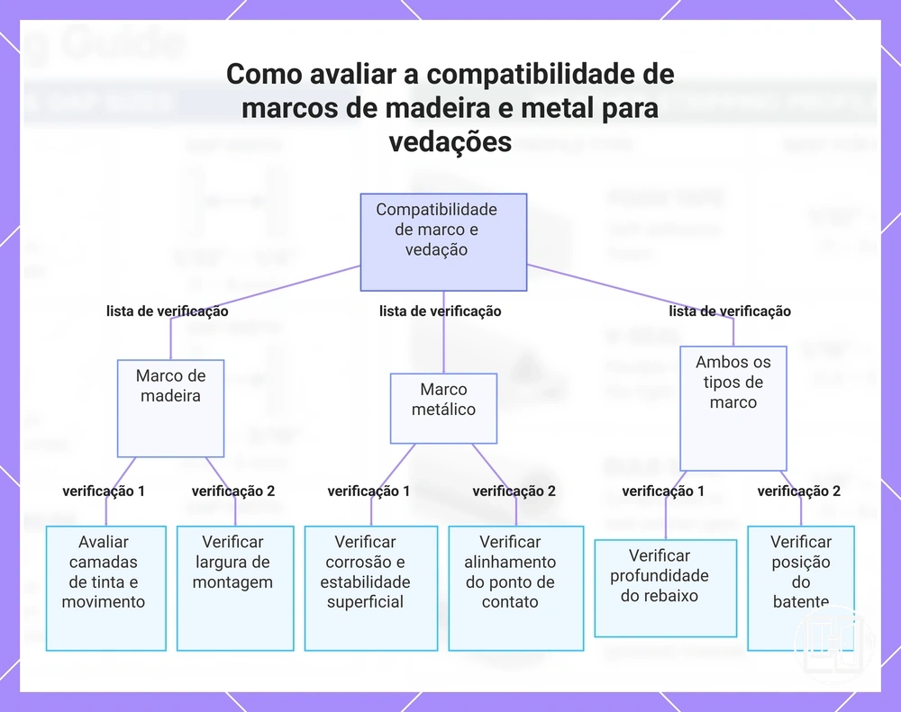 Como avaliar a compatibilidade de marcos de madeira e metal para vedações