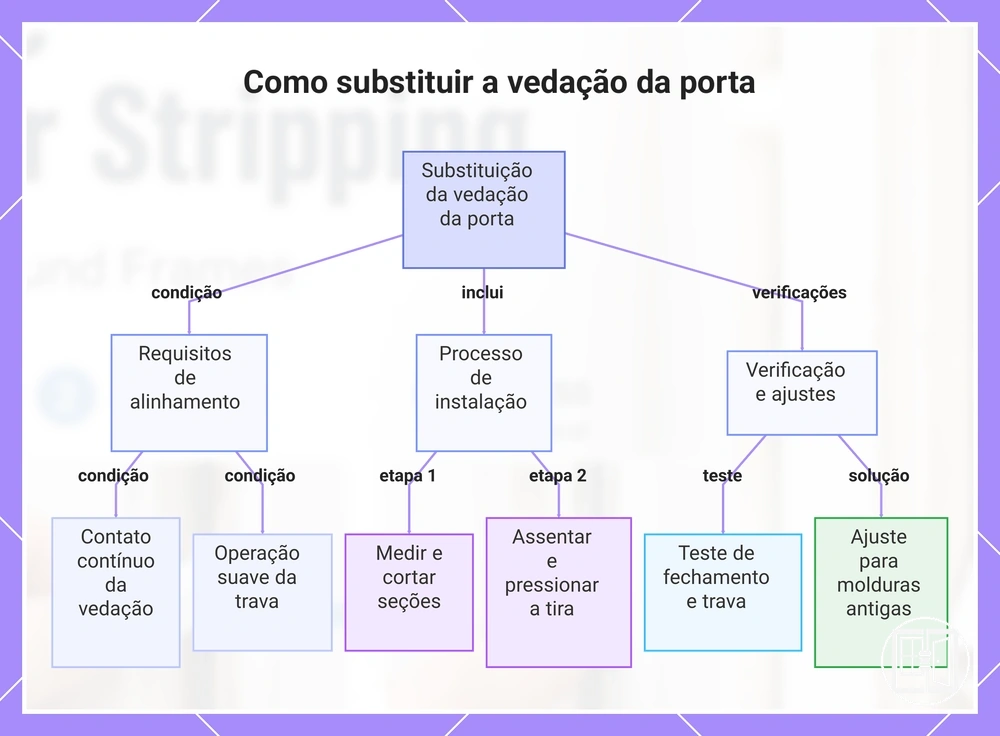 Como substituir a vedação da porta