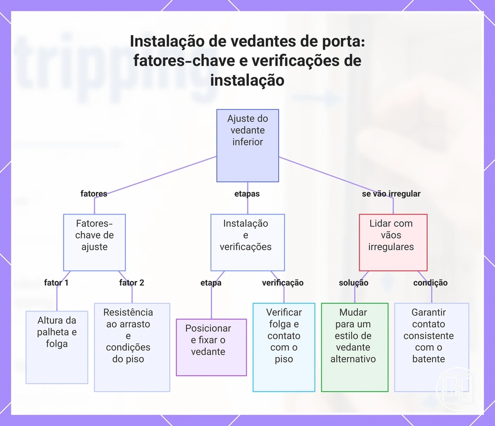 Instalação de vedantes de porta: fatores-chave e verificações de instalação