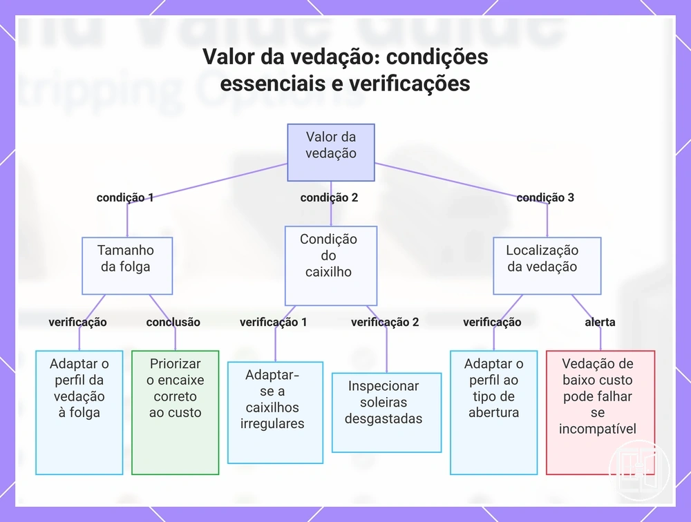 Valor da vedação: condições essenciais e verificações