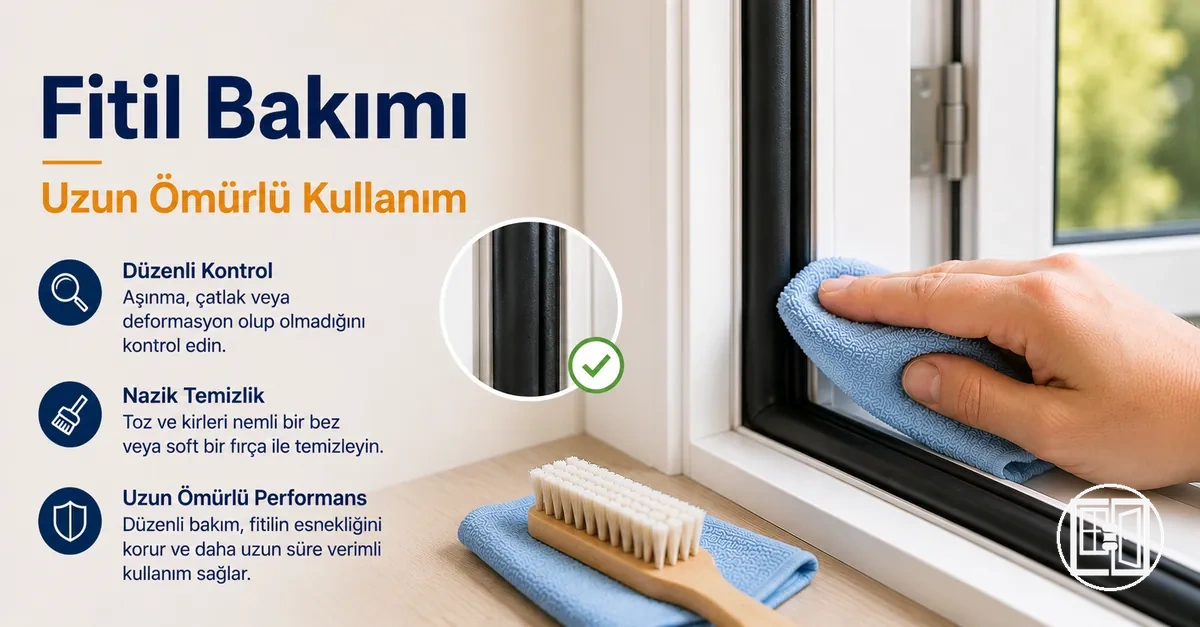 Hava yalıtım fitilinin bakımının yapılması ve uzun ömürlü kullanım sağlanması