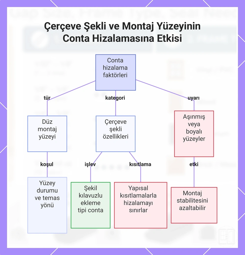 Çerçeve Şekli ve Montaj Yüzeyinin Conta Hizalamasına Etkisi