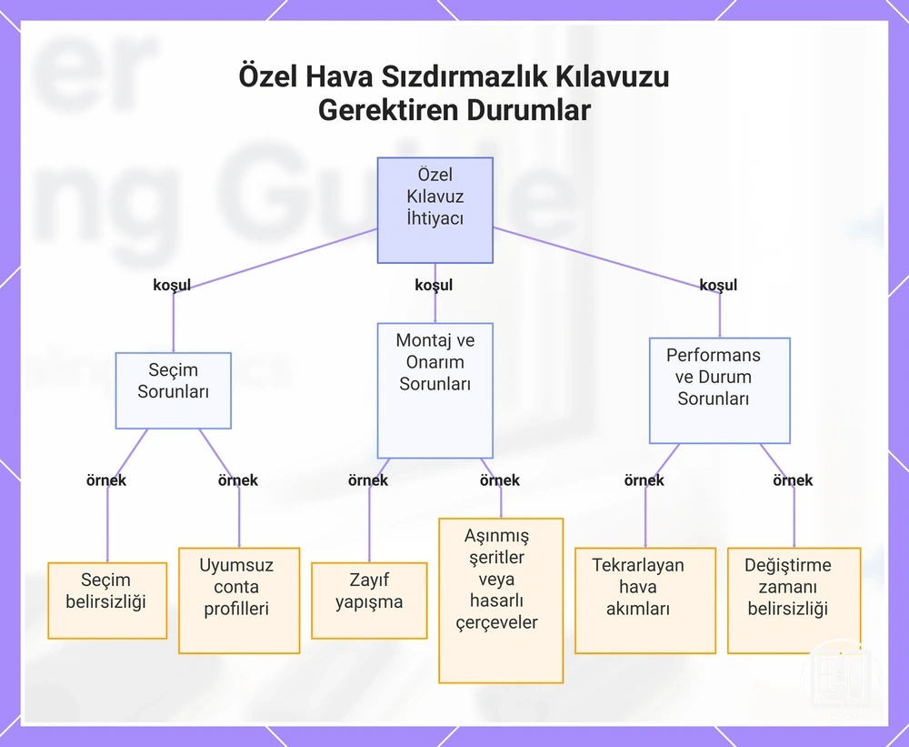 Özel Hava Sızdırmazlık Kılavuzu Gerektiren Durumlar