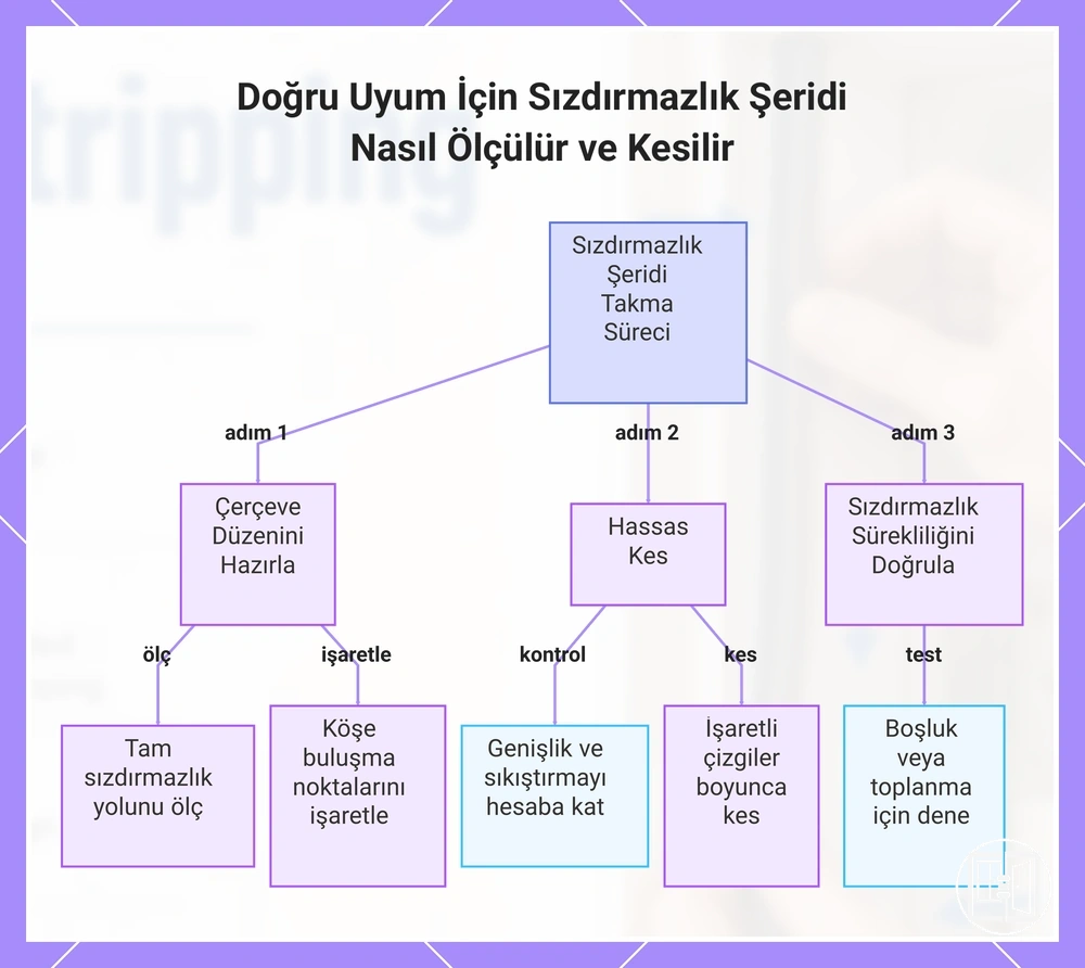 Doğru Uyum İçin Sızdırmazlık Şeridi Nasıl Ölçülür ve Kesilir